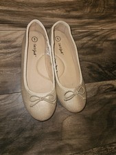Cat & Jack Gold Ballet Flat Shoes Size 1 New