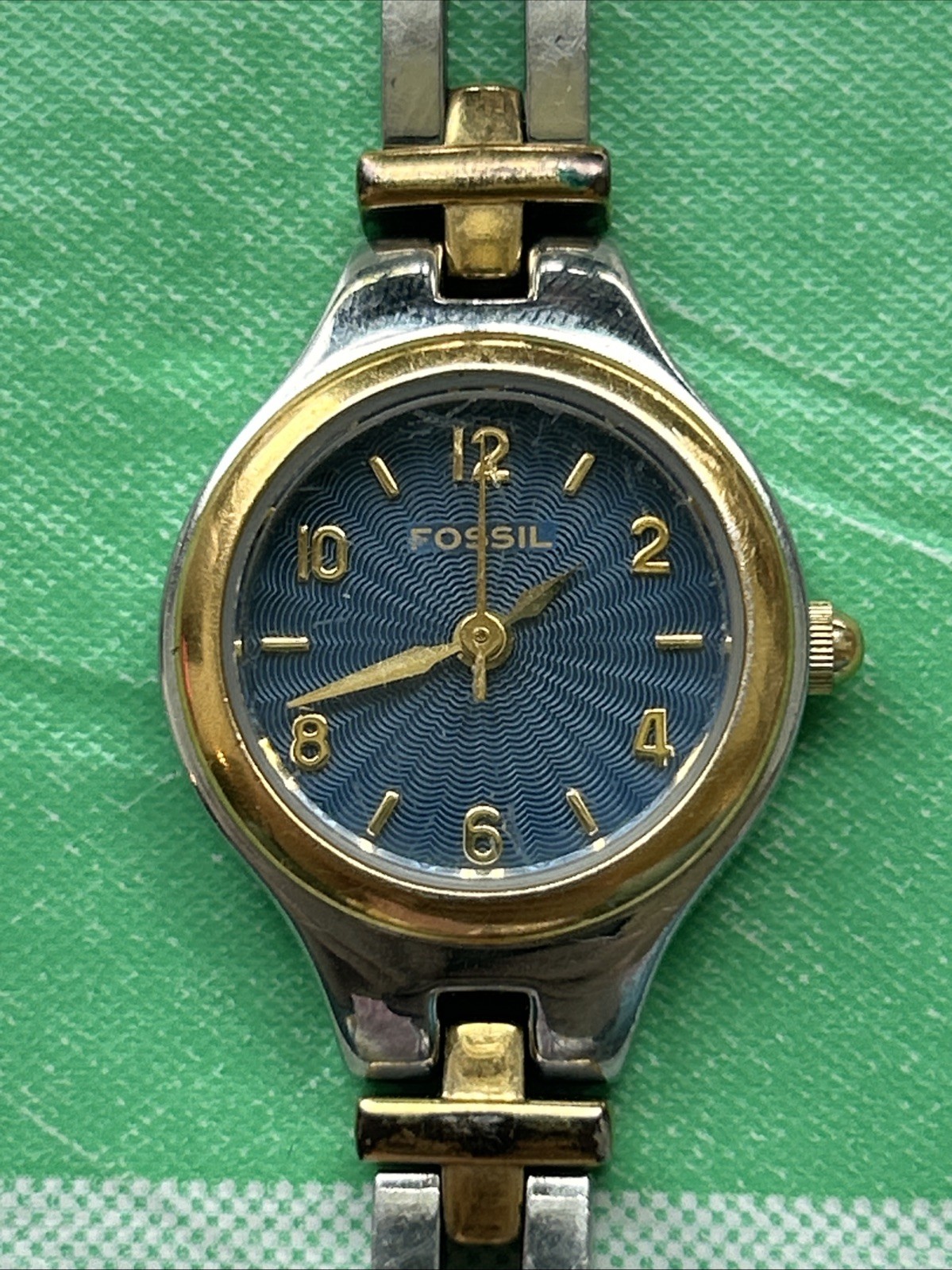 Fossil Navy Blue Two-Tone Women's Quartz Watch