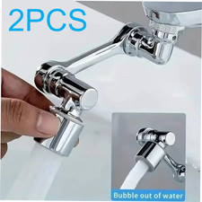 2Pack Universal 1080 Swivel Extension Faucet Aerator Rotate Robotic Arm Kitchen