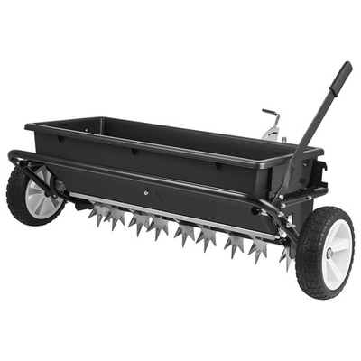 #ad #ad VEVOR 32in Tow Behind Lawn Spreader Aerator 100lbs Capacity for ATVs UTVs $188.99