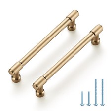 JOY DECOR Champagne Bronze Cabinet Handles Modern Pulls 5 Inch 10 Pack Smooth