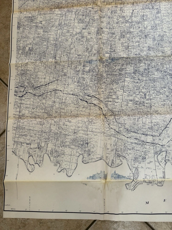 Hidalgo County TEXAS East Half Edgar Tobin Aerial Surveys Map Oil Gas Wells - Image 4 of 4