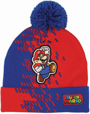 Super Mario and MLP Kids Winter Hats, Cute Warm Pom Pom Beanie, Boys Winter Hat