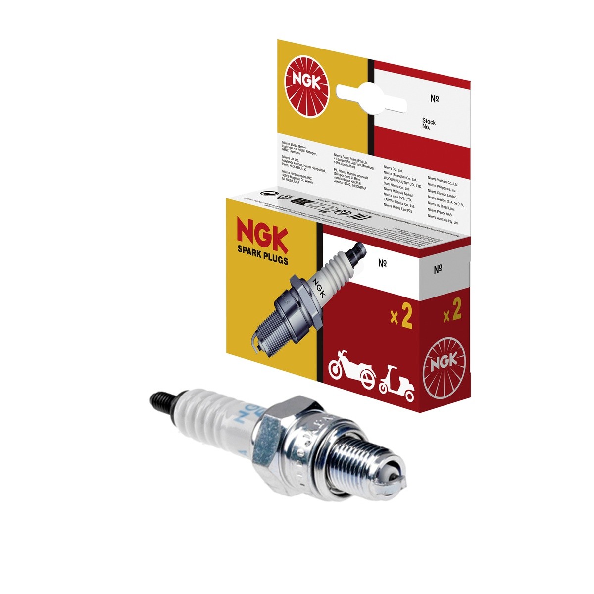 NGK 2983 CR6HSA Bujía de encendido para - Imagen 2