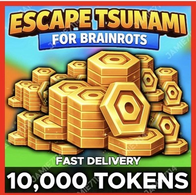  Escape Tsunami For Brainrots   10,000 Tokens CHEAPEST + FAST 