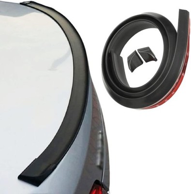 Car Spoiler, 4.92ft/1.5m Matte Black Car Trunk Spoiler Lip  Color: Matte Black