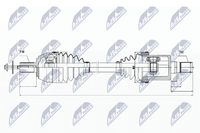 Antriebswelle NTY NPW-VV-023 FüR Volvo S80 S60 V70 3 135 V60 1 155 2 124 134 GDI
