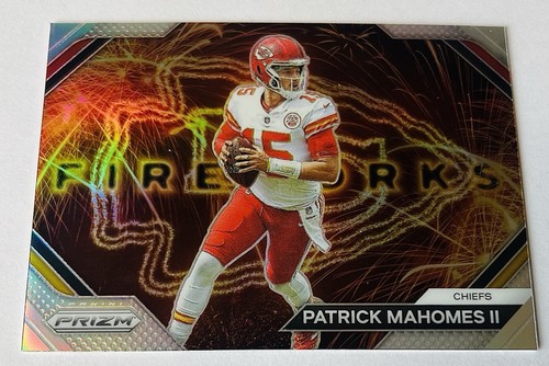 Patrick Mahomes II 2023 Panini Prizm Fireworks F-2 Silver Prizm SP Chiefs