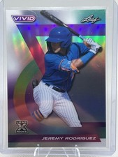 2024 Leaf Vivid - Jeremy Rodriguez #95 Black Prismatic /9 (RC)