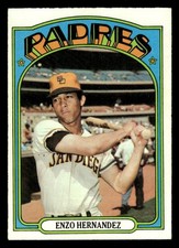 1972 TOPPS ENZO HERNANDEZ 7 EX BASEBALL SAN DIEGO PADRES