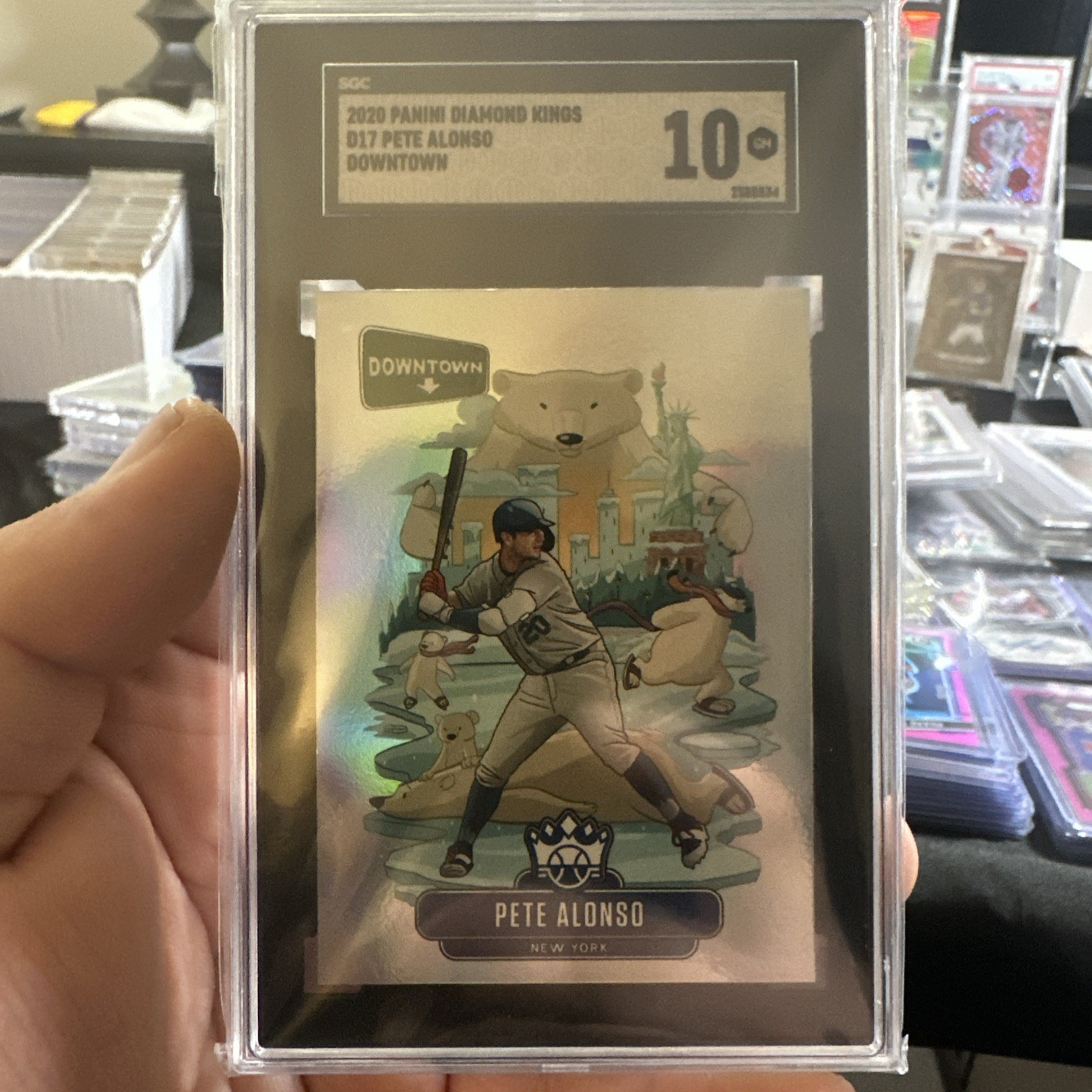 2020 Panini Diamond Kings Pete Alonso Downtown #D17