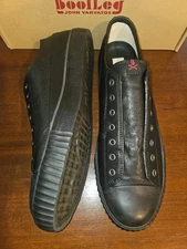John Varvatos Bootleg Size 13 Mens Laceless Low Top Black New in box