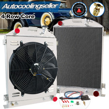 4-row Radiator Shroud Fan For 1930-1934 Ford-grill-shells Model A B Chevy V8