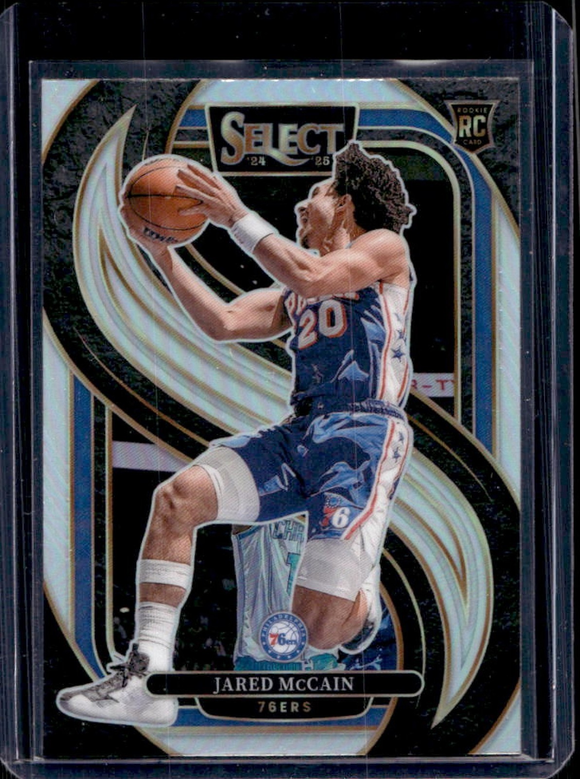2024-25 Select Jared McCain Premier RC Silver Prizm #184 76ers