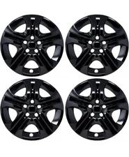 Hubcap Replacement for Toyota Rav4 2013-2018, 17-inch Wheel Cover, Gloss Black.
