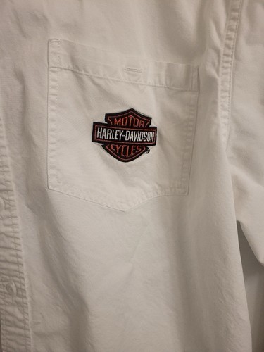 Harley-Davidson White Short Sleeve button up - XXL See Pics - Picture 4 of 6