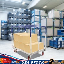 1000 lbs Heavy Duty planks Cart Trolley Steel Panel Truck Trolley With 4 Wheels