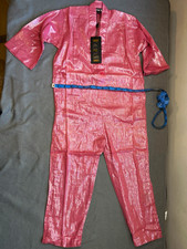 Kondi Girls Rose Metallic Lurex Collared Jumpsuit w/ Belt Size 6