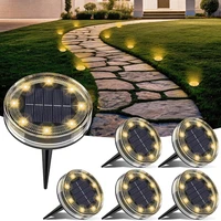 Lotmos 6 StüCk Solar Bodenleuchten AußEn, 8 Led Solarlampen FüR AußEn IP68 , Wet