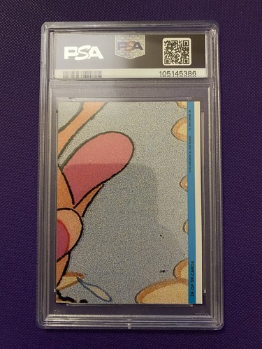 1994 Ren and Stimpy PSA 7 Topps All Prismatic-Splotch - Bild 2 von 2
