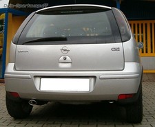 Ulter Sportauspuff Opel CORSA C 01- 95x65mm oval eingerollt gerade