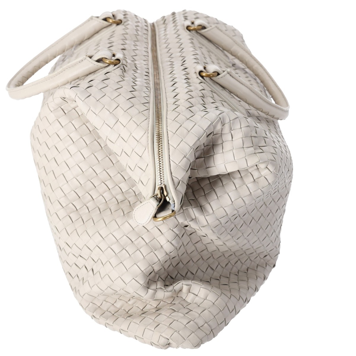 BOTTEGA VENETA Intrecciato Slouchy Large Handbag 193785 Cream