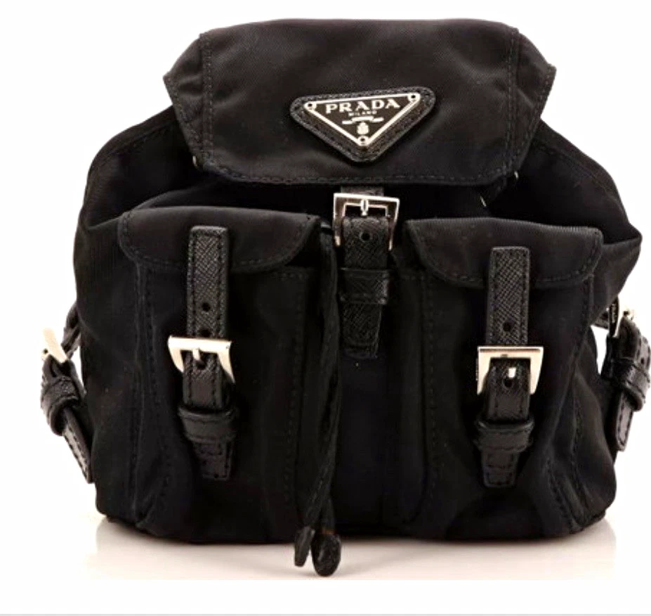 バッグ y2k PRADA minibackpack black nylon 00s 25+ PRADA Backpack Mini Bags & Handbags for Women for sale