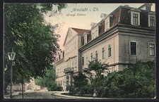 Arnstadt in. Th., view of the Duke. Castle, Postcard 1911 