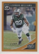 2018 Donruss Optic Orange Prizm 144/199 Leonard Williams #76 e5r