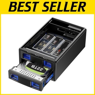 Hybrid HDD/SSD+NVMe Enclosure 46TB Capacity
