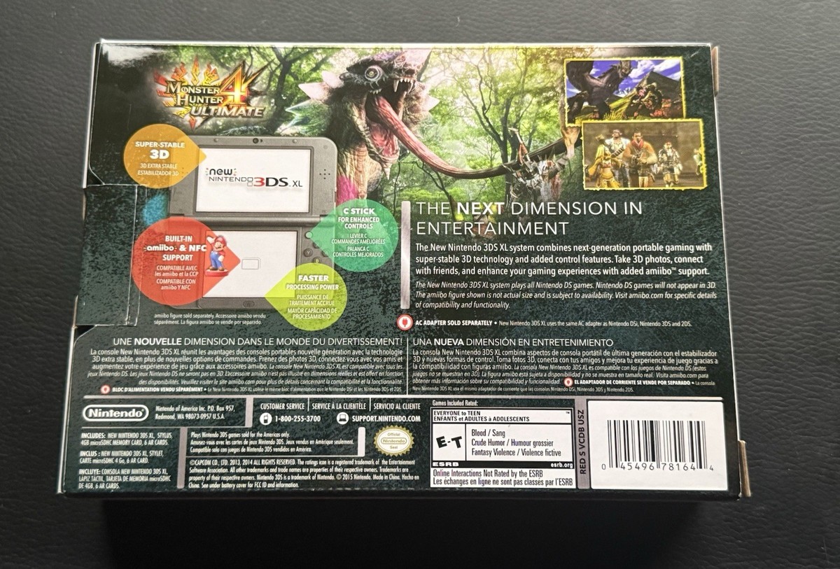 新品 未使用 3DS MONSTER HUNTER 4 ULTIMATE 北米版 Amazon.com: Monster Hunter 4 Ultimate Standard Edition