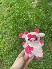 HANDMADE crochet PLUSH COW childrens toy