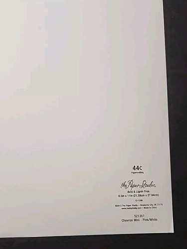 Papel para álbum de recortes 8,5 X 11 *Chevron colores surtidos* 38 hojas - Imagen 16 de 22