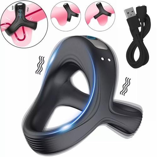 Penisring Vibratoren mit starken Stimulation Cockring Sexspielzeuge für Männer - Bild 11 von 17