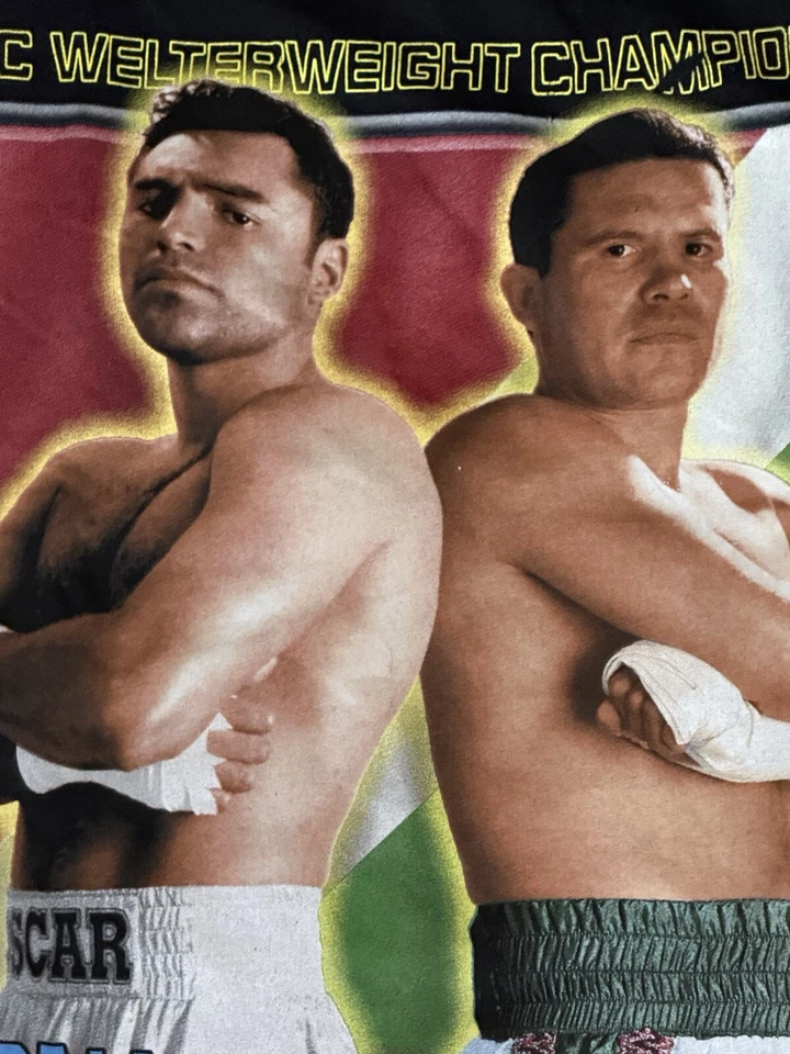 NWT Oscar De La Hoya Julio Cesar Chavez Shirt Medium Caesars Palace Tyson Paul - Image 3 of 4