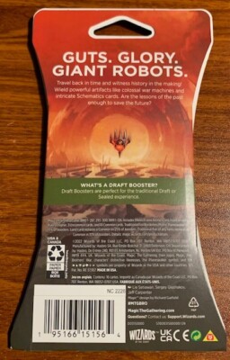 the brothers' war draft booster box Magic Gathering: The Each The Brothers War Draft Booster contains 15 cards and 1 token/ad card Brothers War Draft Booster Box