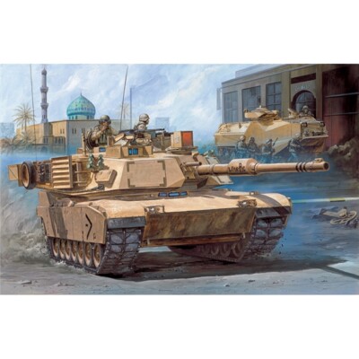 Academy 13202 M1A1 Abrams Iraq 2003 Modern Tank Plastikbausatz Maßstab 1:35 T48 Post