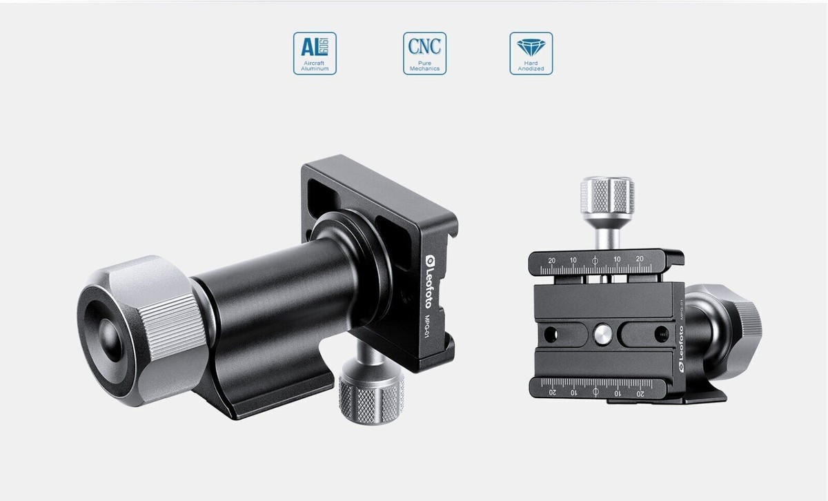 Leofoto MPG-01 Monopod Head Side Mount | 360° Panning / Arca