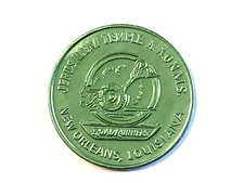 Jesusalem Temple A.A.O.N.M.S. 1983 Mardi Gras Aluminum Token