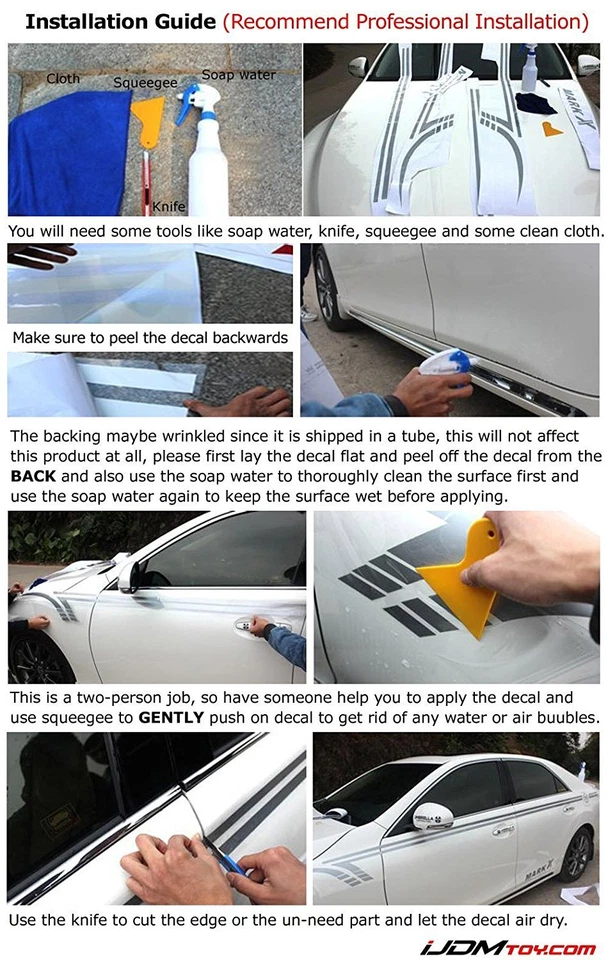 Conjunto completo 60" tamanho completo boca de tubarão com decalques de vinil cortados para carro caminhão - Imagem 3 de 4