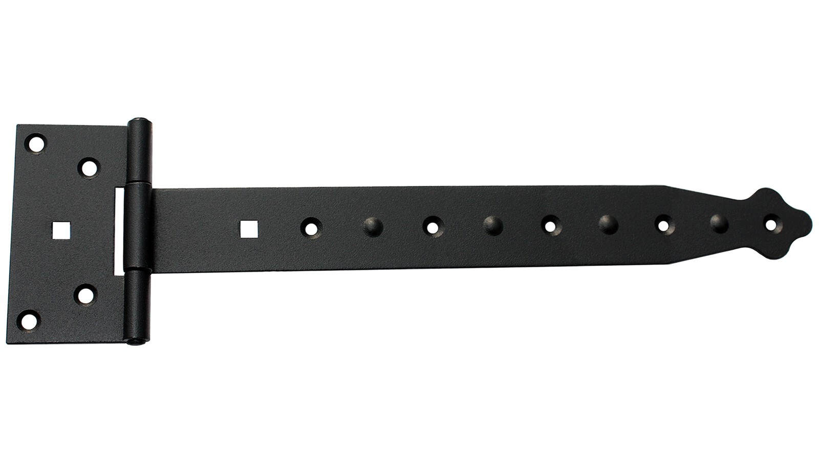 English Hinge 287 MM T-Hinges Rolled Semi Heavy Black