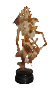 Miniatur Wayang Kulit Schattenpuppe Figur - handgeschnitzt indonesische Volkskunst