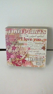 Footprints Sign 5 X 5