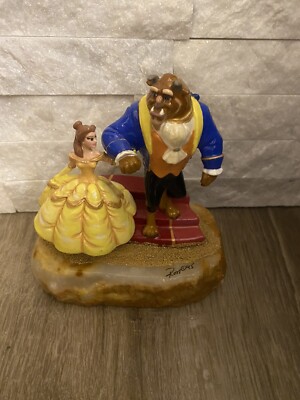 Beauty And The Beast Bell Figure Lonely Collection Marble 633/800 Disney Ron Lee
