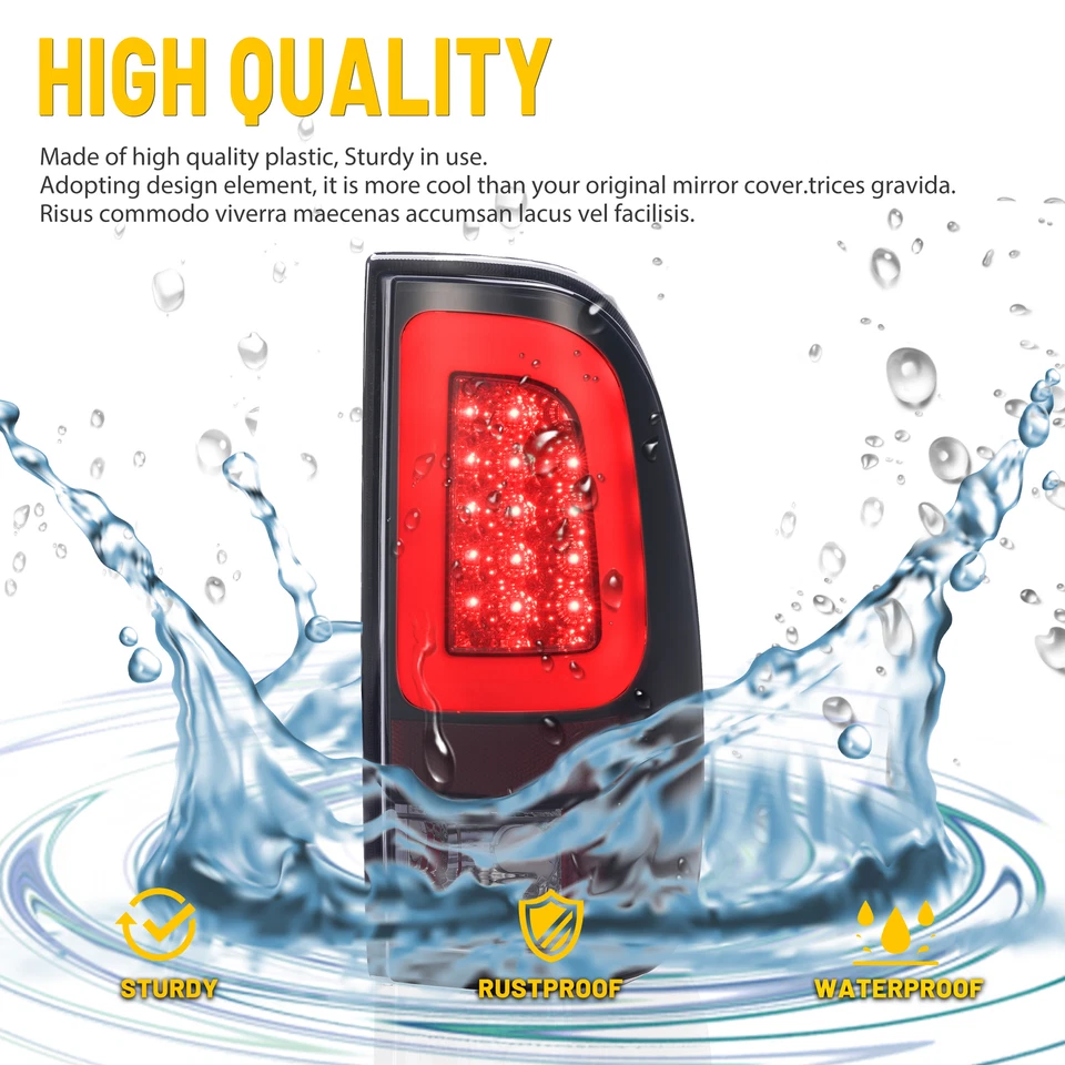 Lâmpada de freio traseira tubo LED fumaça preta para 1997-03 Ford F150 99-07 F250 F350 - Imagem 4 de 4