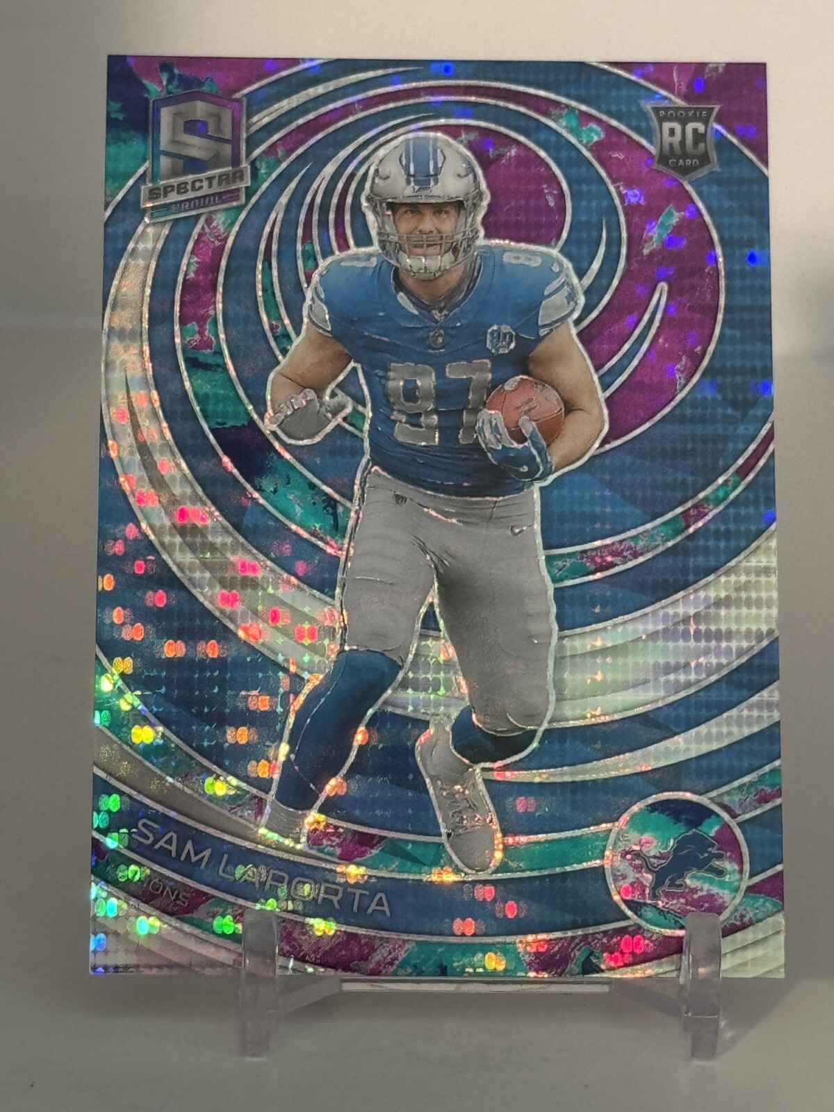 Sam Laporta 2023 Panini Spectra Celestial /99 Rookie RC #139 Detroit Lions C97