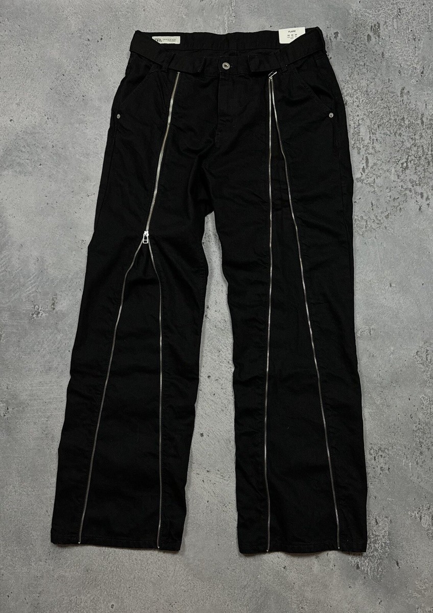 ZARA ブーツ　opium y2k ZARA ブーツ ハイ レザー モード y2k opium ブラック - メルカリ