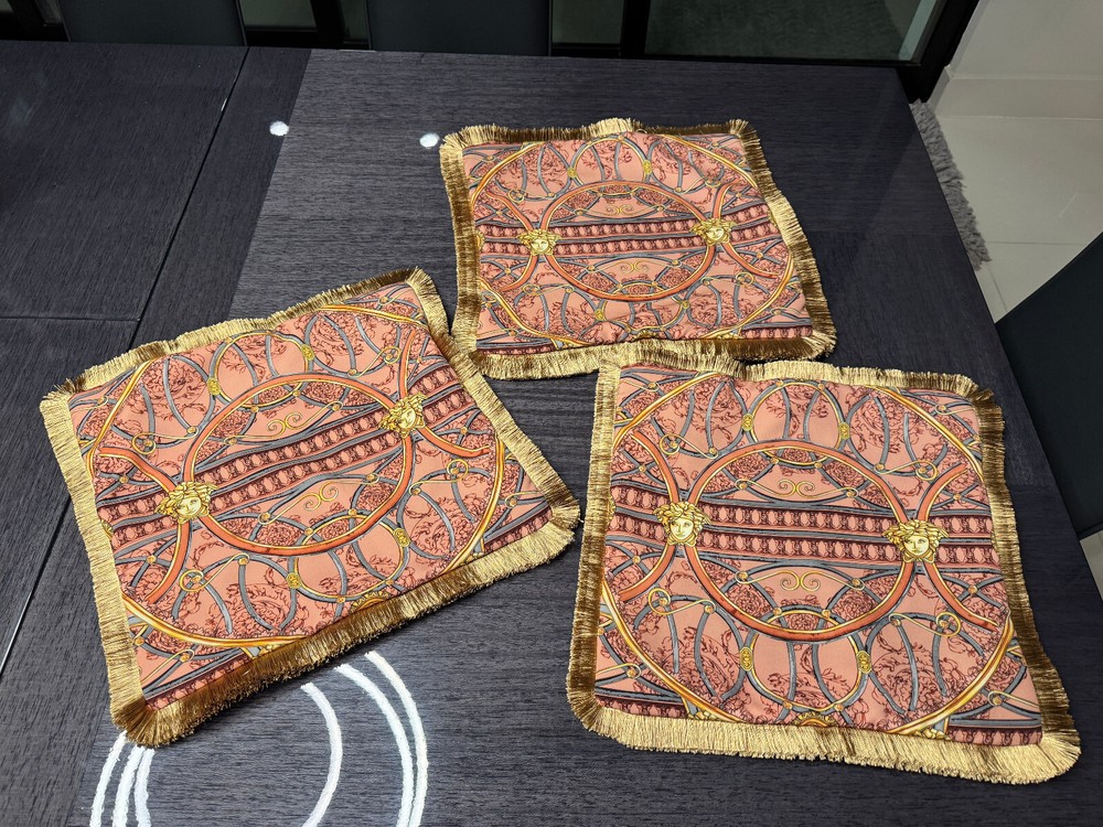Custom Made Versace La Scalla Pillows - 3 X 15