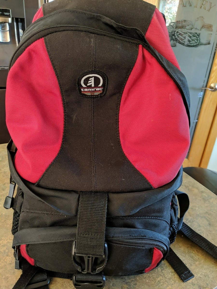 Tamrac Camera Bag Backpack Red & Black tamrac camera bag backpack Red & Black ( see Pics For  main image 4