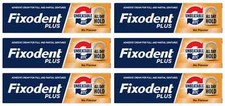 6x 40g Fixodent Plus Unbeatable Bite - Premium Denture Adhesive Cream (4981)